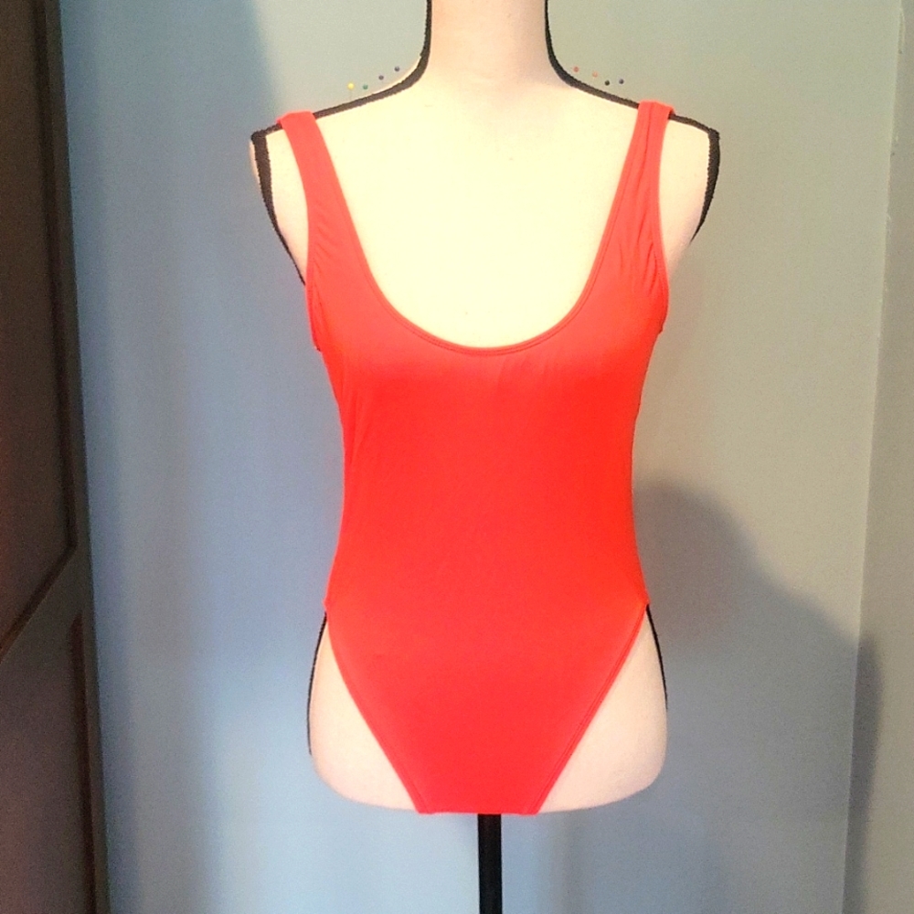 Bikini Lab Red one piece Swimsuit. Size Medium.